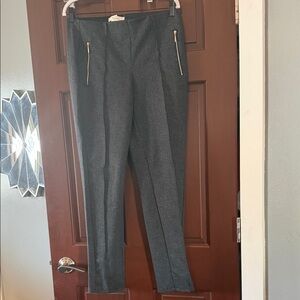 Madison Charcoal Zipper Accent Trousers